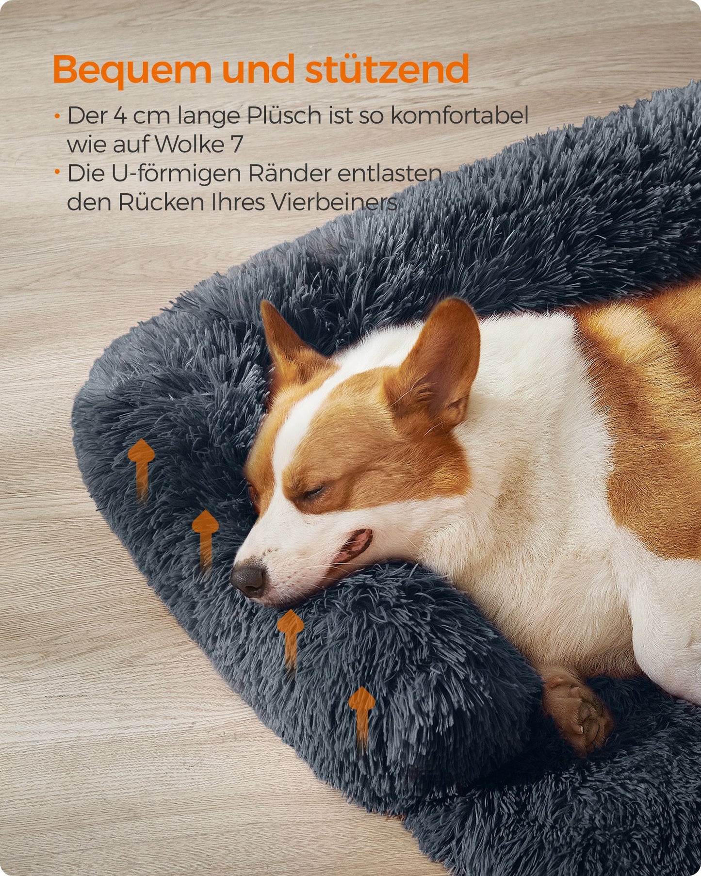Bankbeschermend Hondenbed L - Waterdichte Onderzijde - Antislip Met Draaggreep
