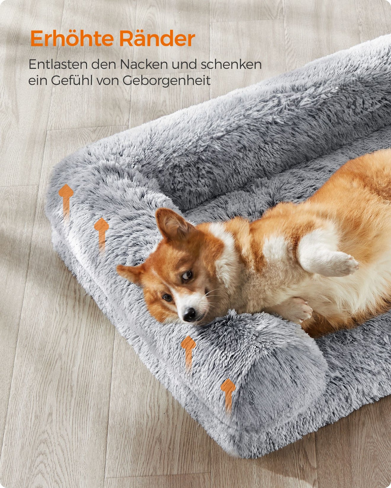 FluffyHug Hondenbed Met Afneembare Hoes - Noppenschuim - Gewrichtsvriendelijk