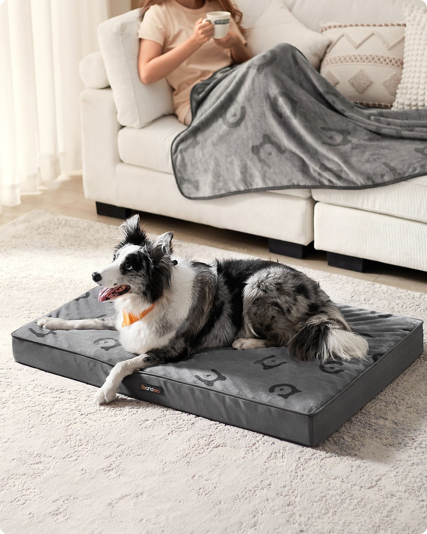 Orthopedisch Hondenmatras XL Met Draaggreep - Noppenschuim - Voor Grote Honden