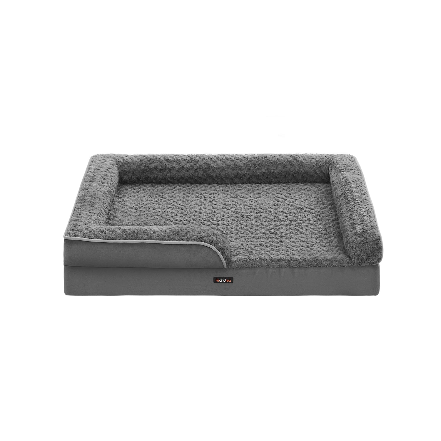 Orthopedisch Hondenbed L Met Rozenpluche - Noppenschuim - Verhoogde Randen
