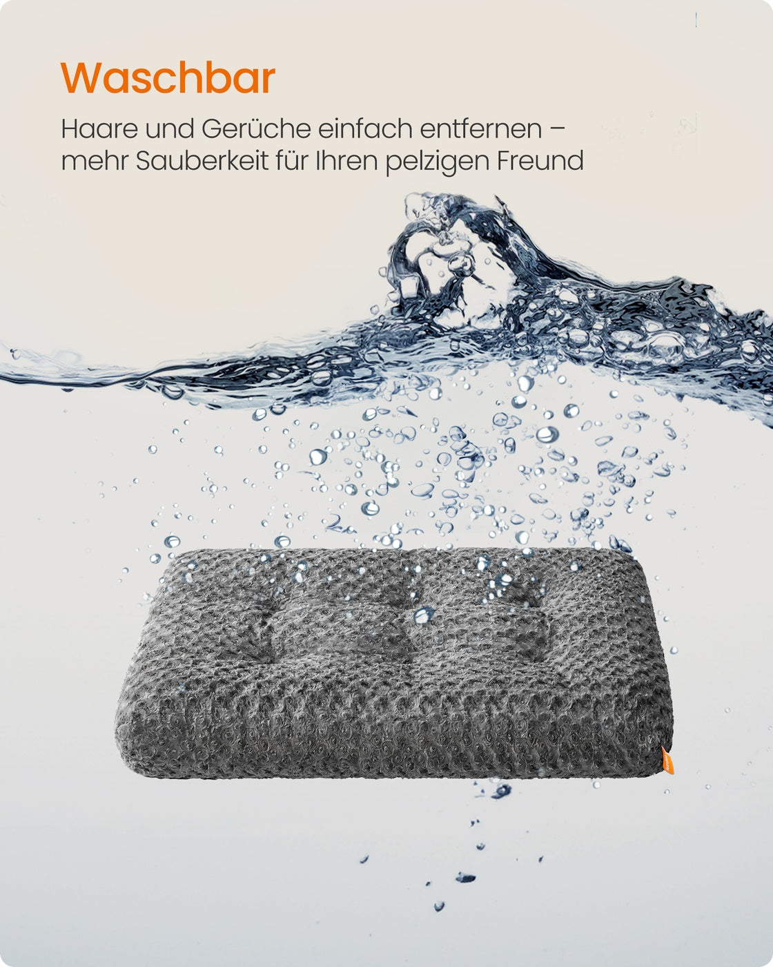 Hondenbed Met Rozenpatroon Pluche - Zachte Vulling - Maat M