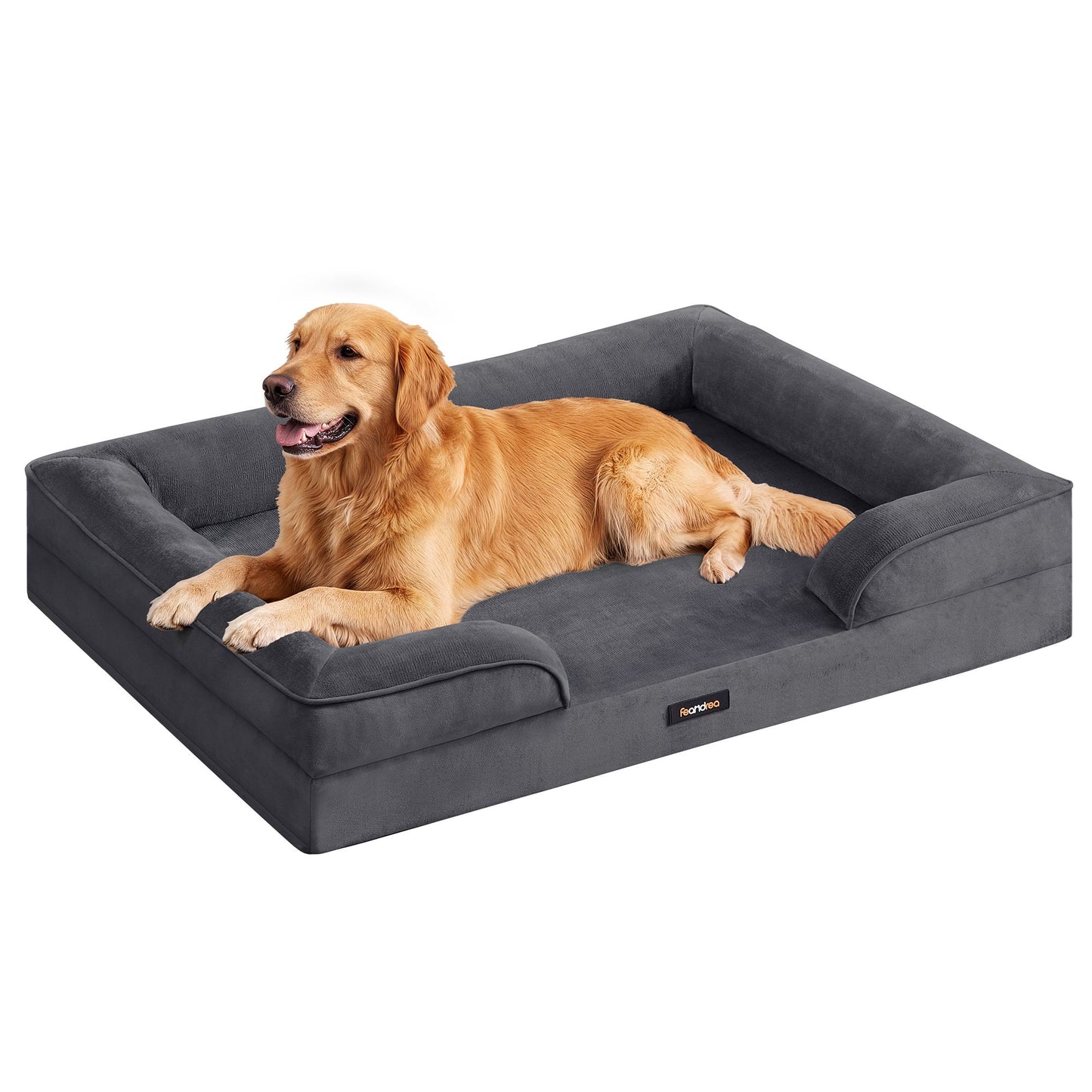 Orthopedische Hondenmand Voor Extra Grote Honden - Noppenschuim - Verhoogde Rand