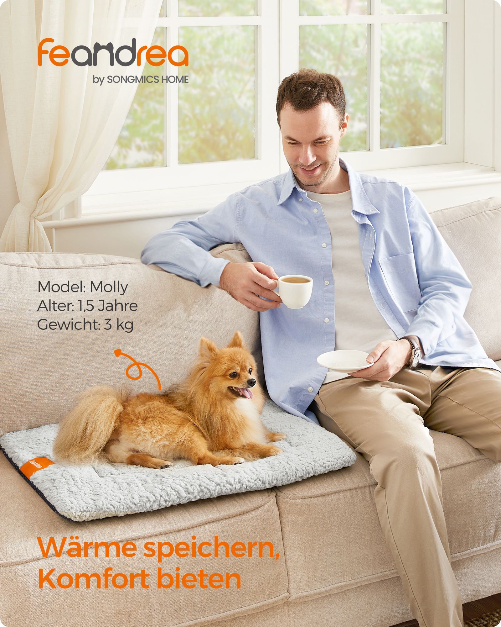 Zelfverwarmende Kattendeken S - Sherpa Met Warmtereflectie - Zonder Stroom