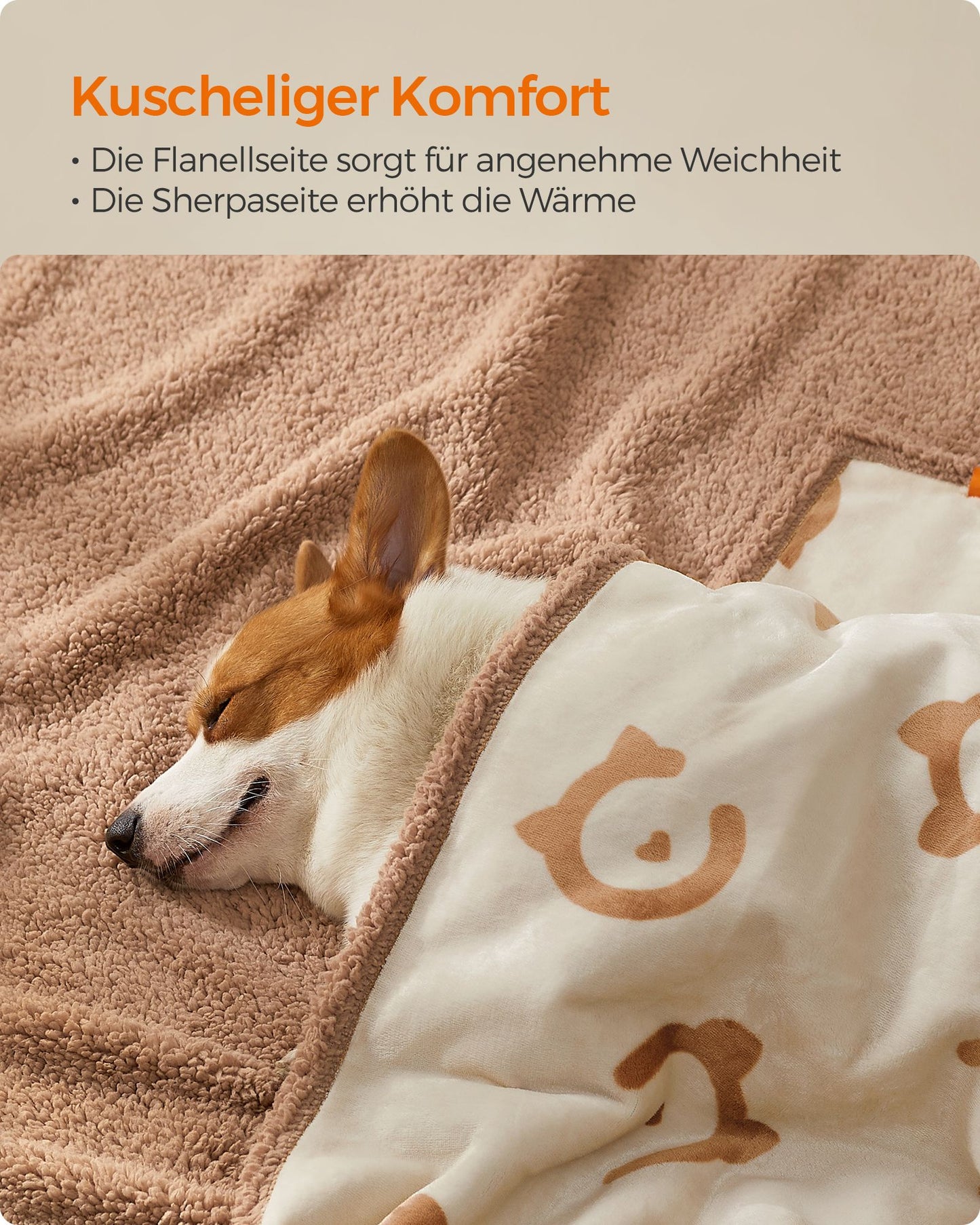 Waterdichte Hondendeken L - Sherpa En Flanel - Dubbelzijdig Comfort