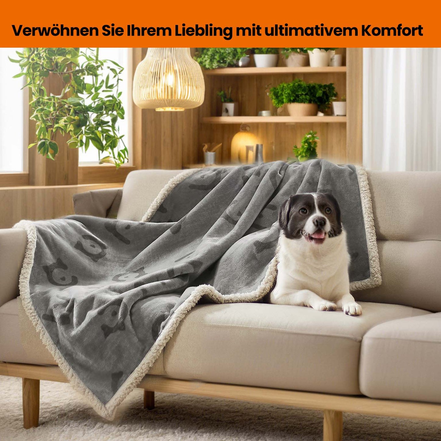 Waterdichte Hondendeken L - Sherpa En Flanel - Dubbelzijdig Comfort