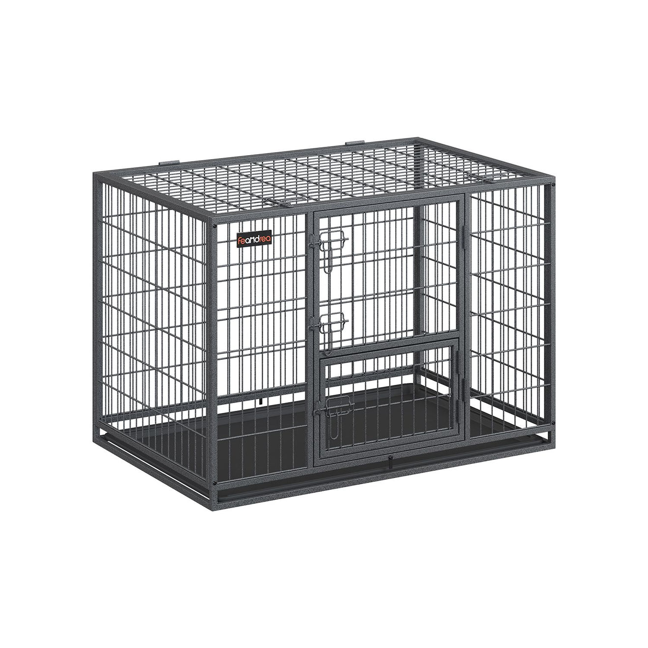 Zware Hondenbench XL Met Dubbele Deuren - Hoogbelastbaar Staal - Voor Sterke Honden