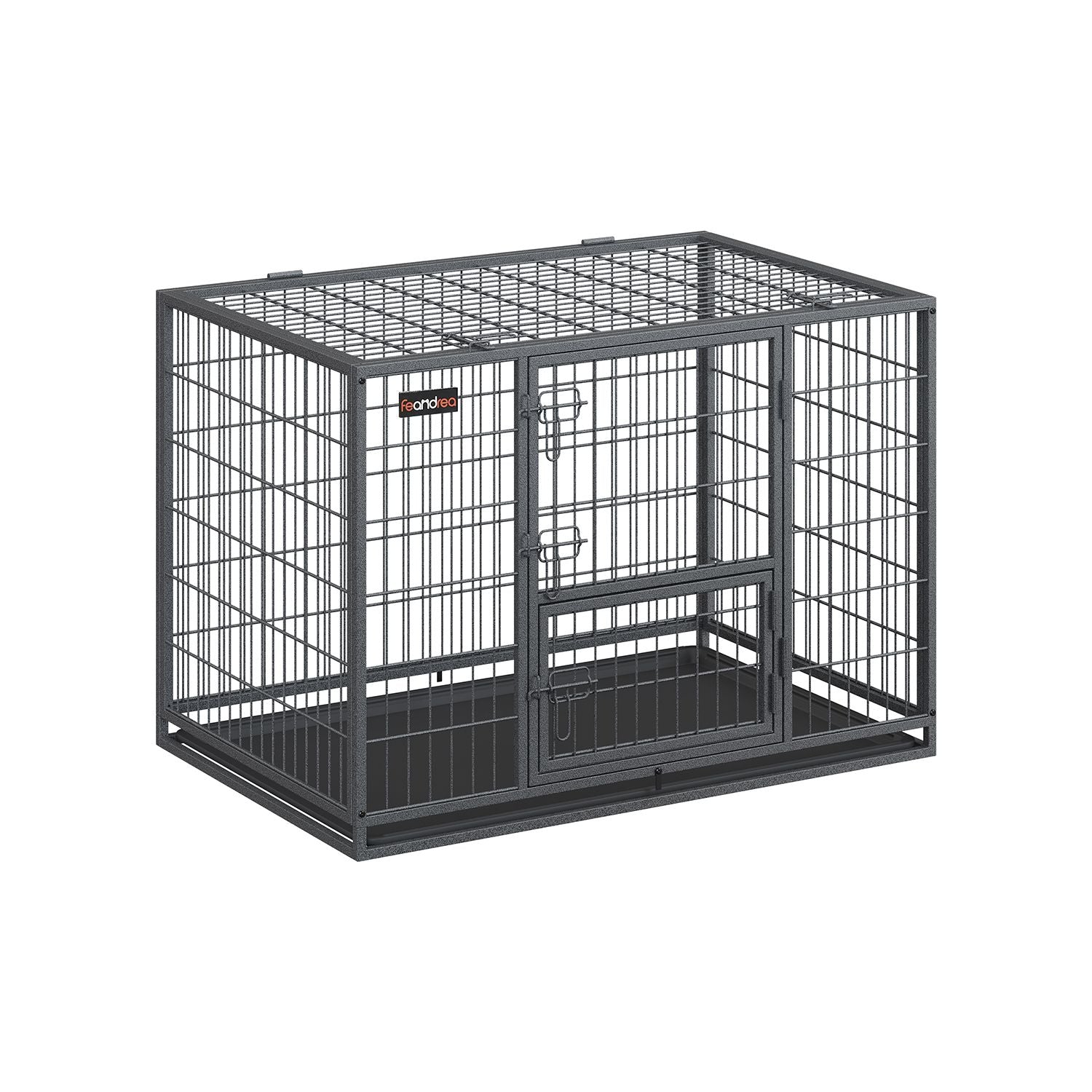 Zware Hondenbench XL Met Dubbele Deuren - Hoogbelastbaar Staal - Voor Sterke Honden