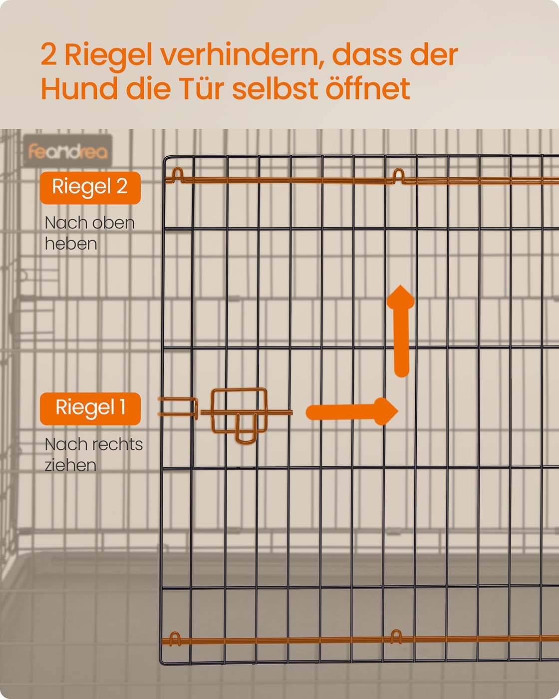 Opvouwbare Hondenbench Met Dubbele Deur - Voor Grote Honden - Inclusief Kunststof Bodemschaal
