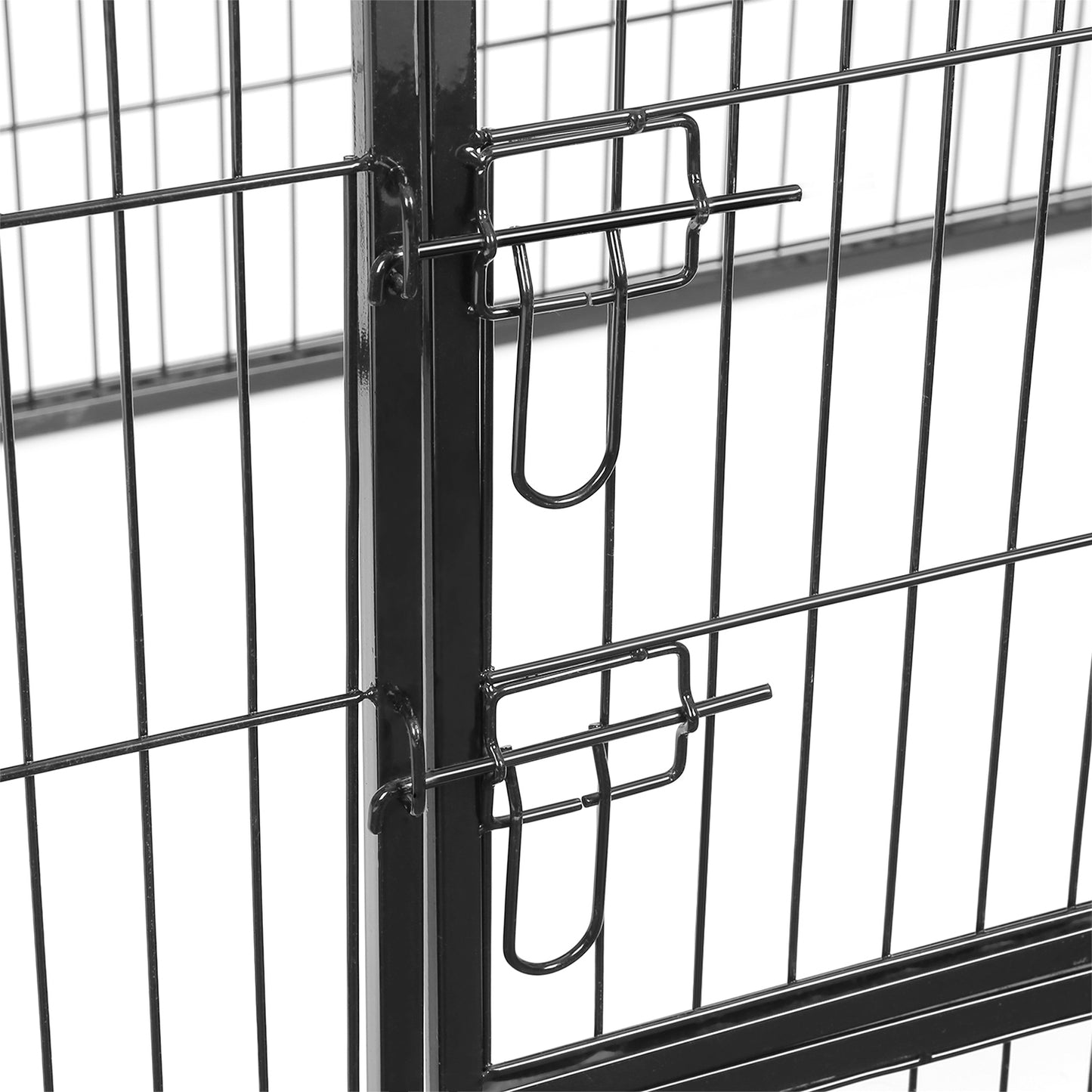 Metalen Puppyren Met Deur - Poedercoating Voor Buiten - Opvouwbaar