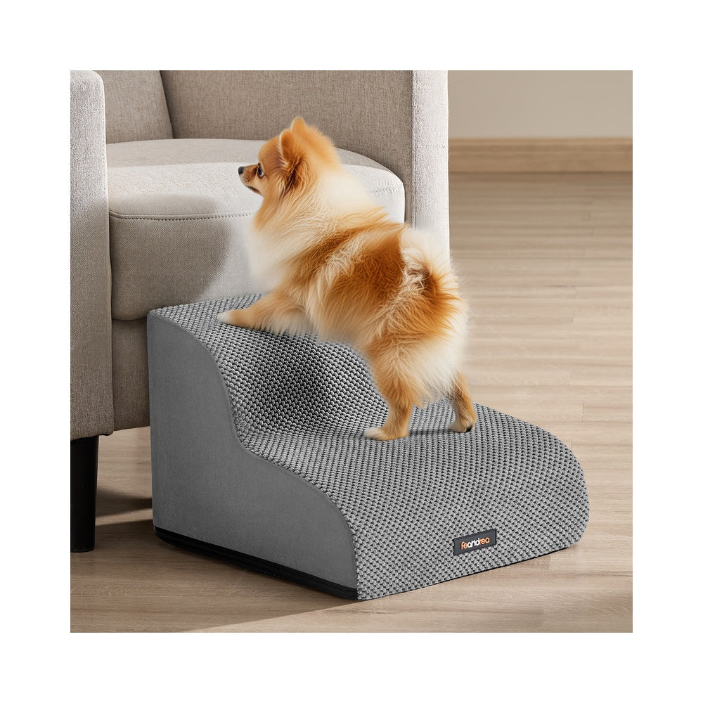 Hondentrap Met 2 Treden - Antislip Bekleding - Zachte Helling Voor Kleine Honden