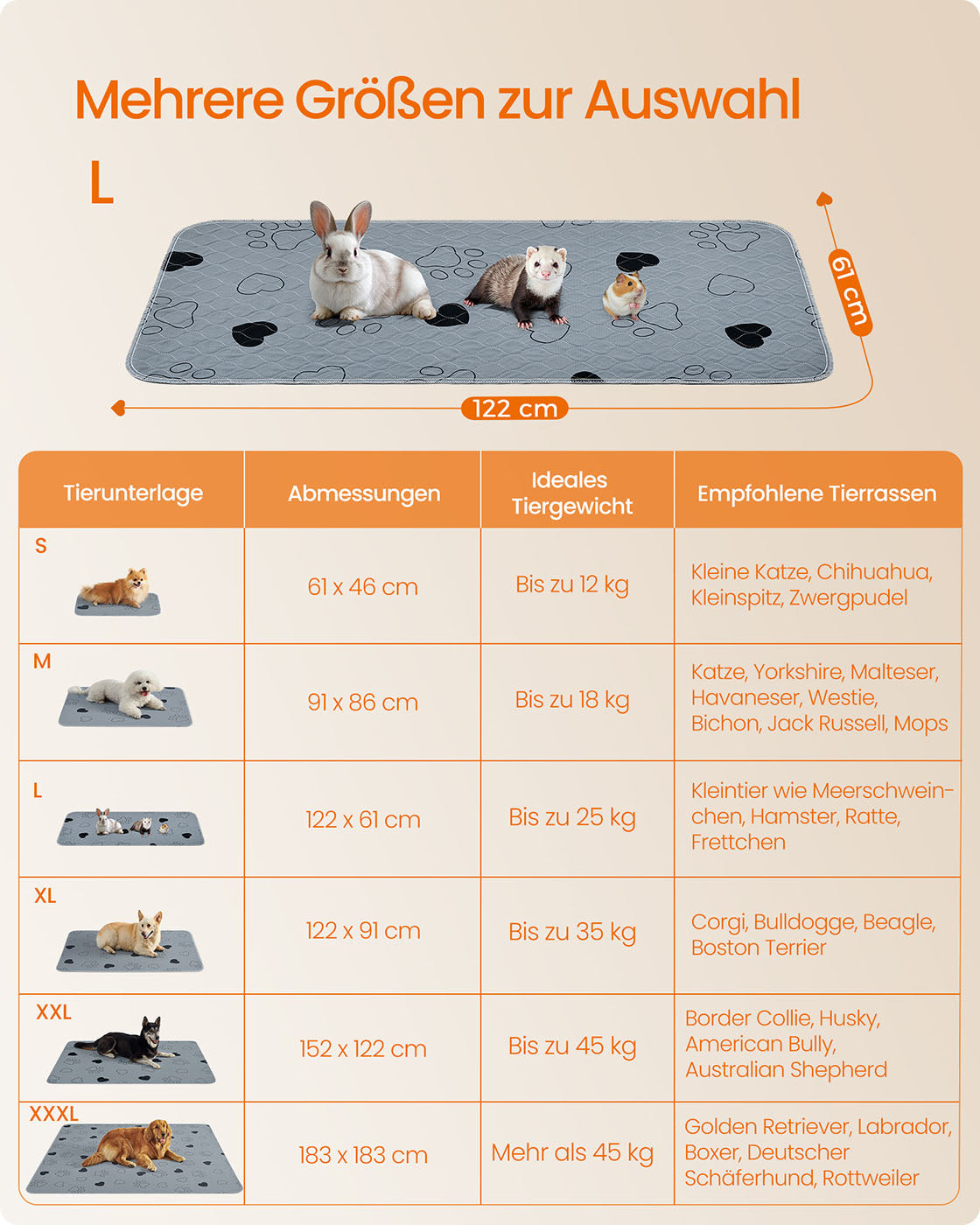 Wasbare Puppy Trainingsmatten Set Van 2 - Vier Beschermlagen - Antislip Noppen