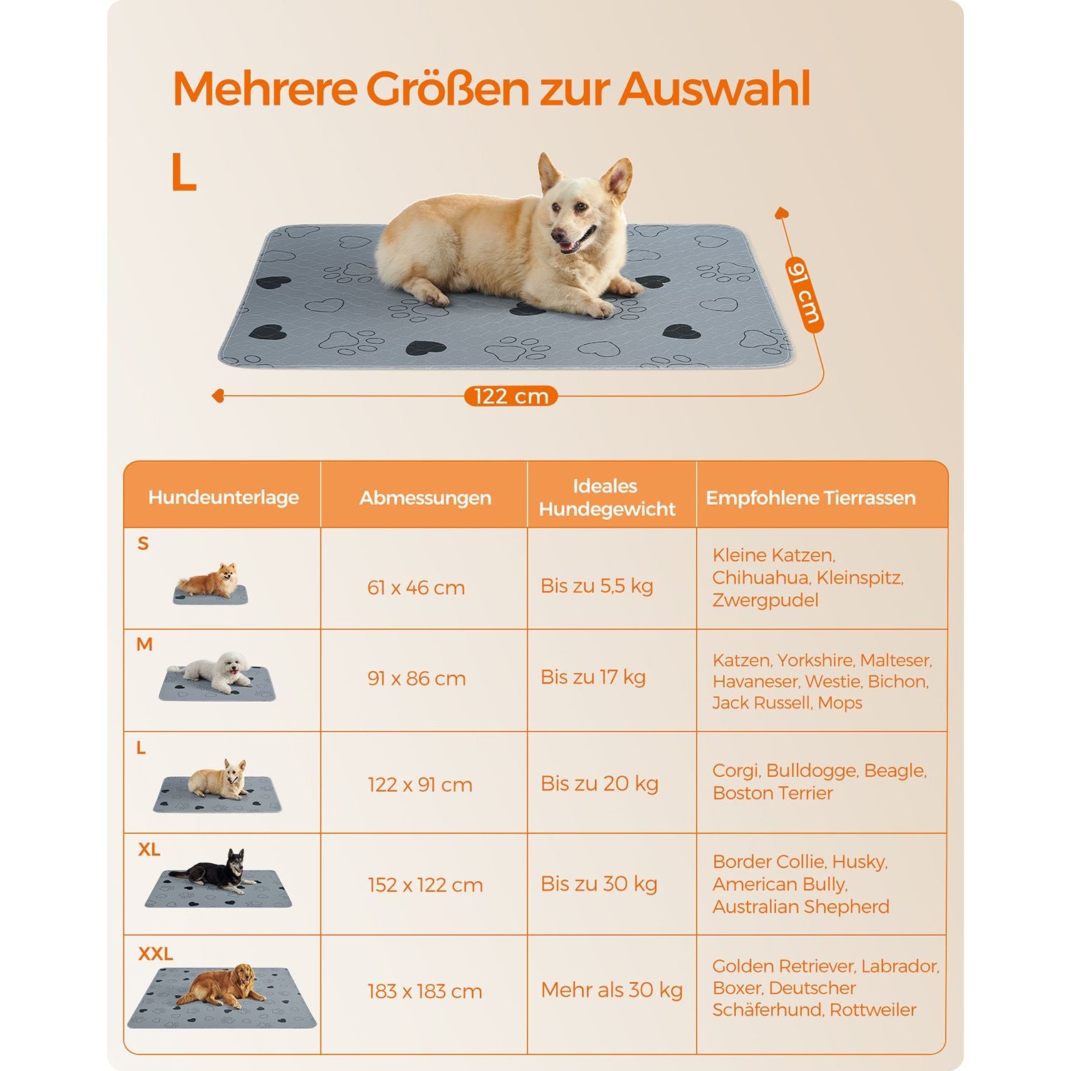 Antislip Wasbare Trainingsmatten L Set Van 2 - Polyester Toplaag - Waterdicht