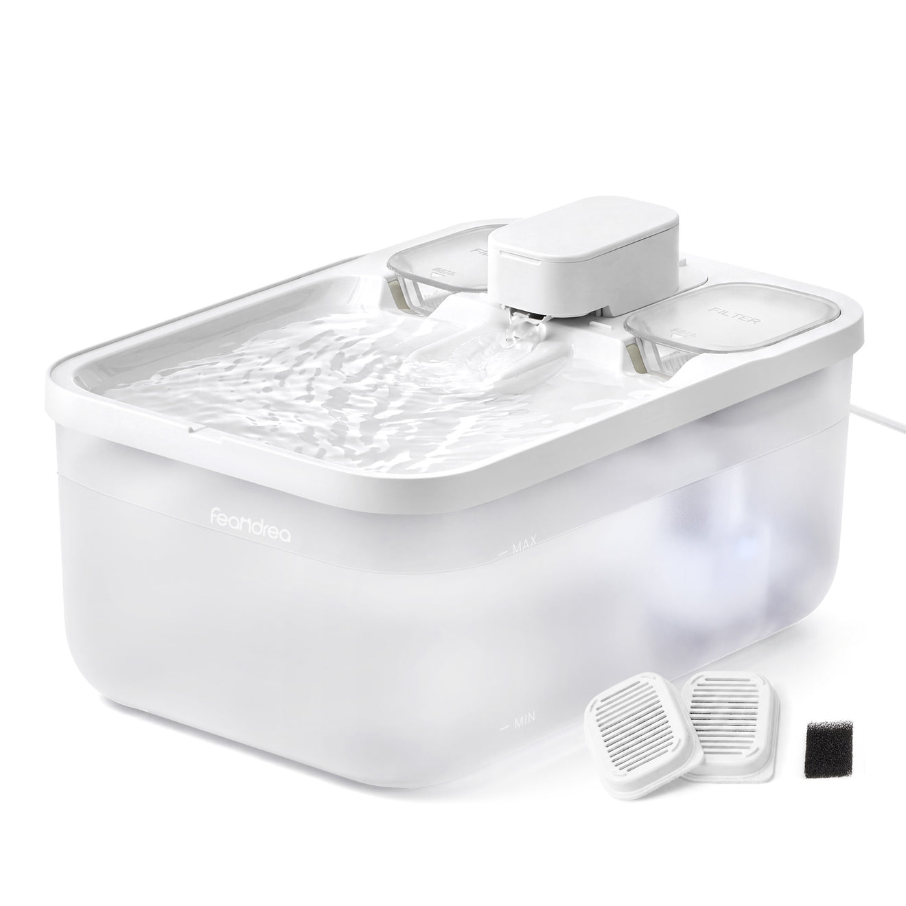 Drinkfontein Voor Katten Met Stille Pomp - Inclusief 3 Filters - 4,5 Liter