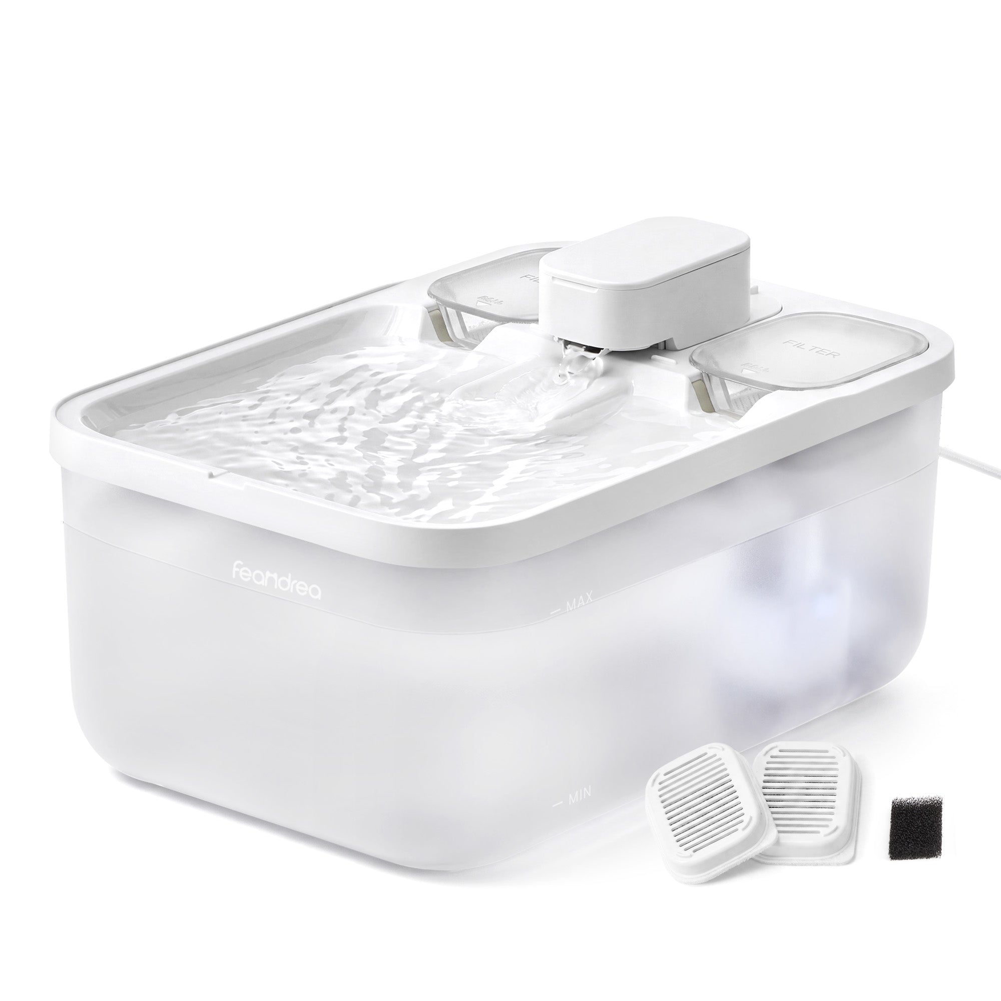 Drinkfontein Voor Katten Met Stille Pomp - Inclusief 3 Filters - 4,5 Liter