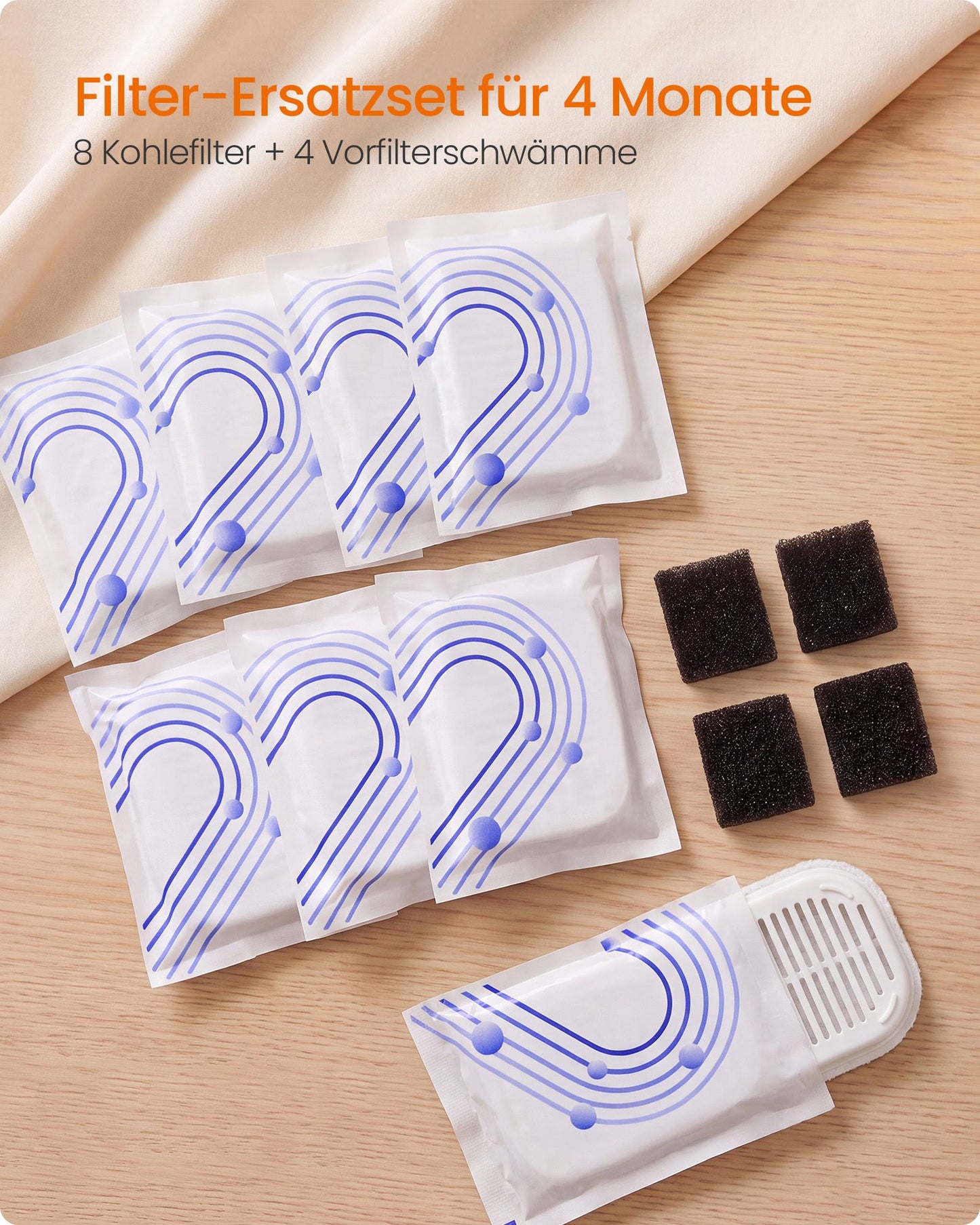 Drinkfontein Voor Katten Met Filtervoordeelset - Automatische Uitschakeling - Compact