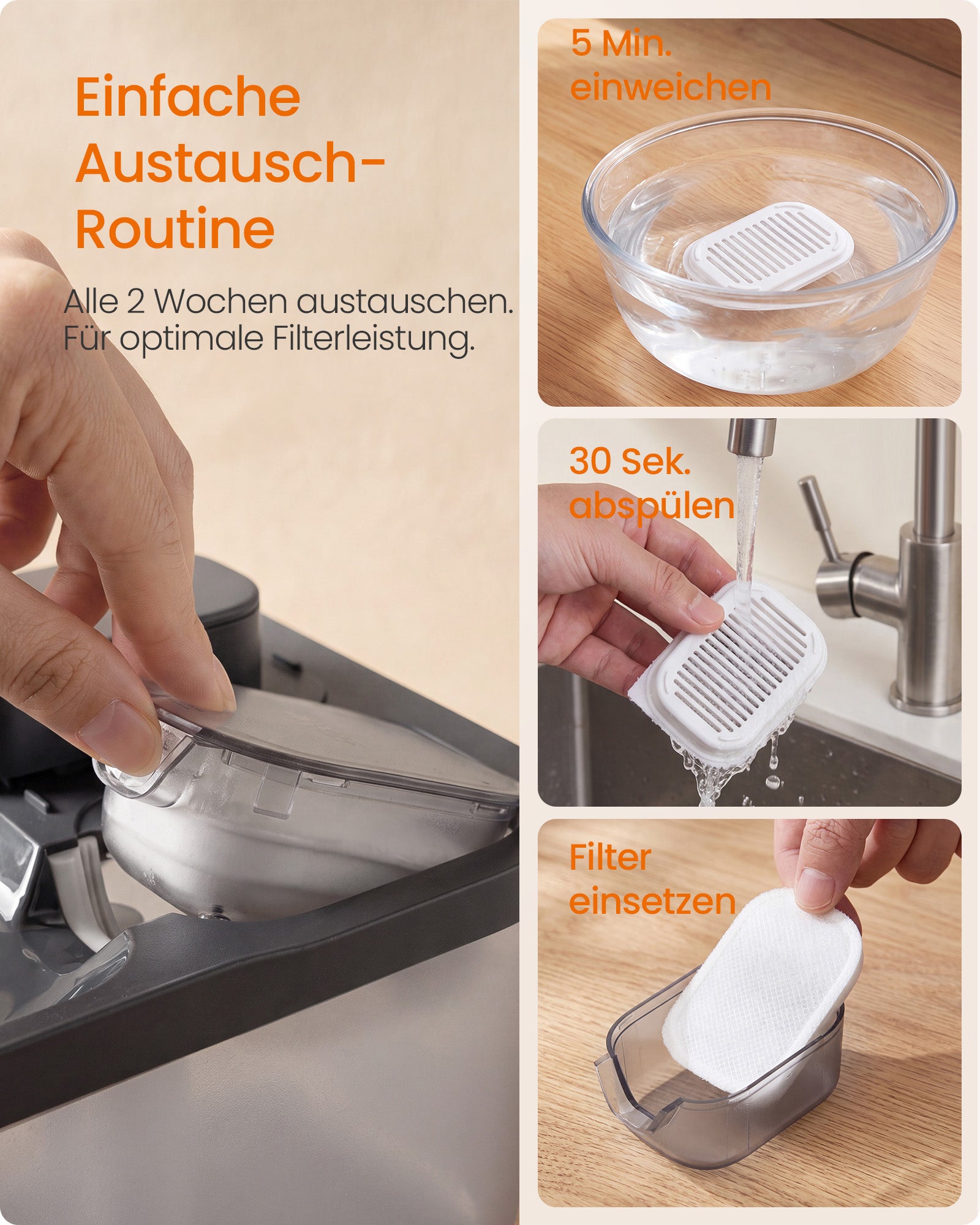 Drinkfontein Voor Katten Met Filtervoordeelset - Automatische Uitschakeling - Compact
