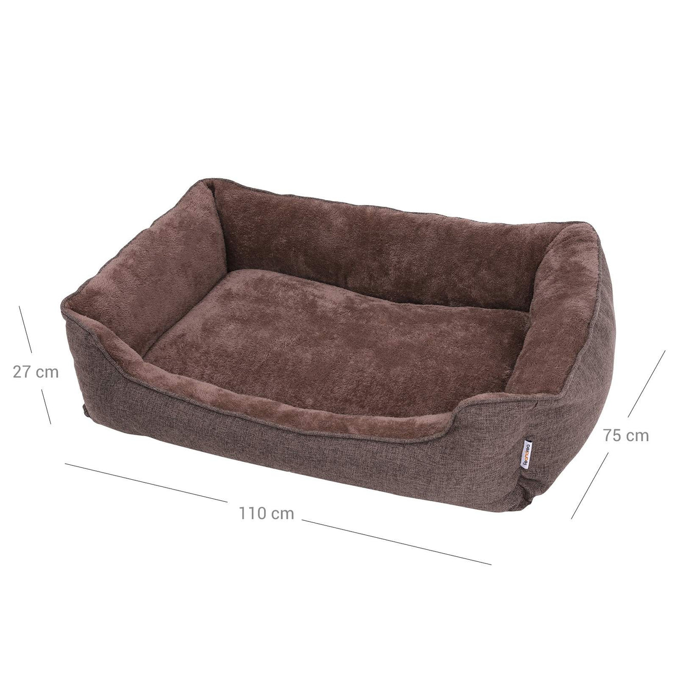 Wasbaar Hondenbed Voor Grote Honden - Afneembare Hoes - Krasvast Pluche