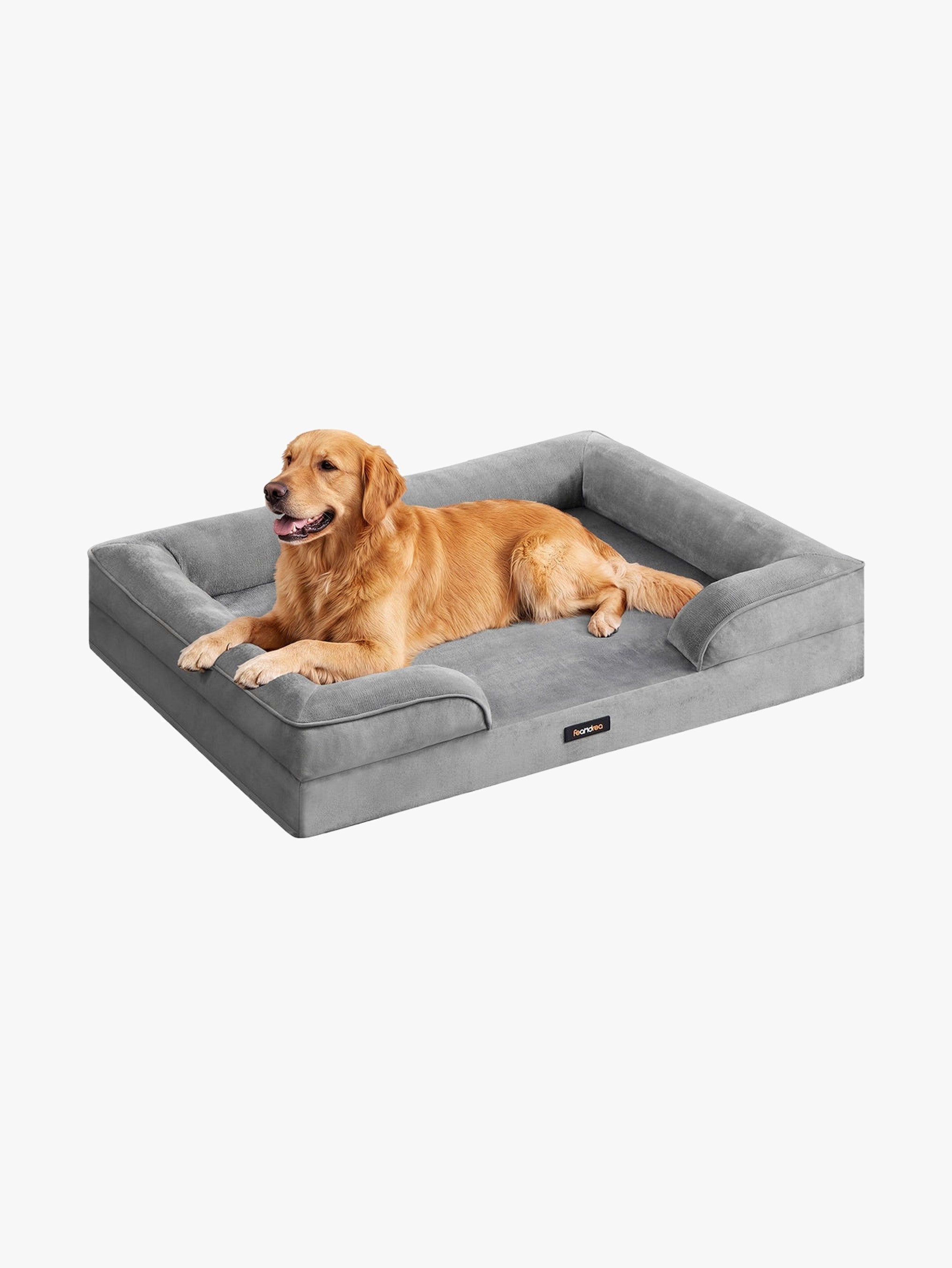 Orthopedische Hondenmand Voor Extra Grote Honden - Noppenschuim - Verhoogde Rand