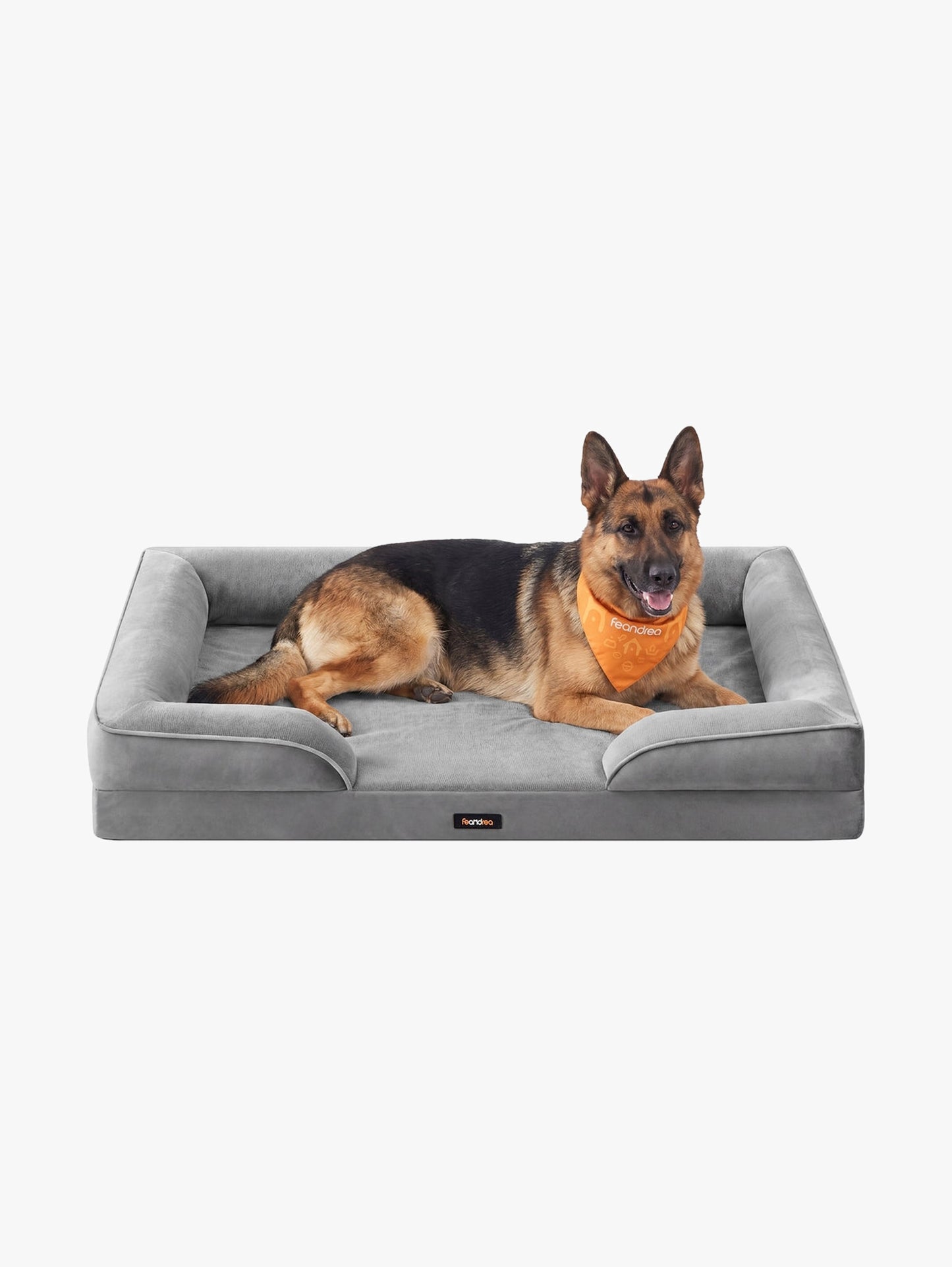Orthopedisch Hondenbed XXL Met Flanel En Velours - Noppenschuim - U-Vormige Rand