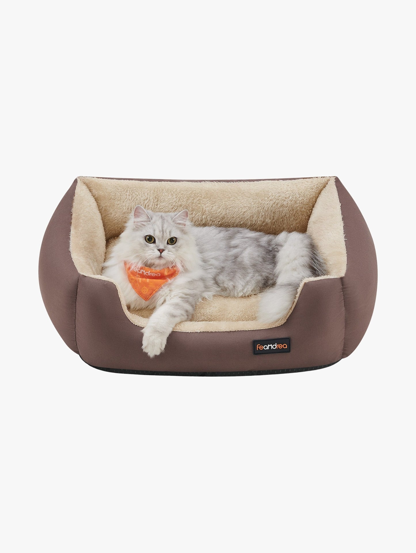Wasbaar Hondenbed Met Wendekussen - Oxford En Kort Pluche - Khaki