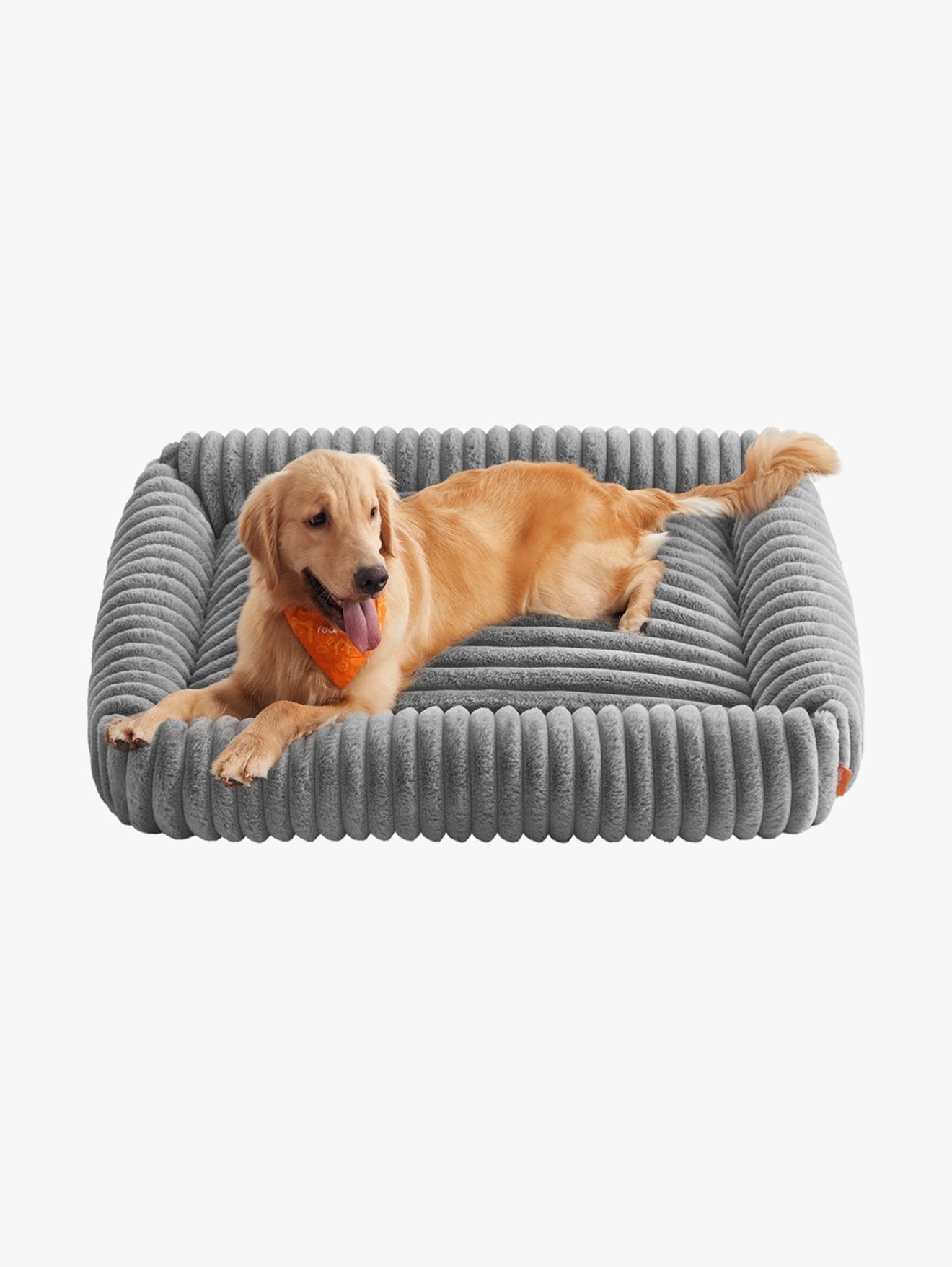 Ortho Hondenmand Met Knuffelkussen Voor Grote Honden - Imitatiebont - Wasbaar