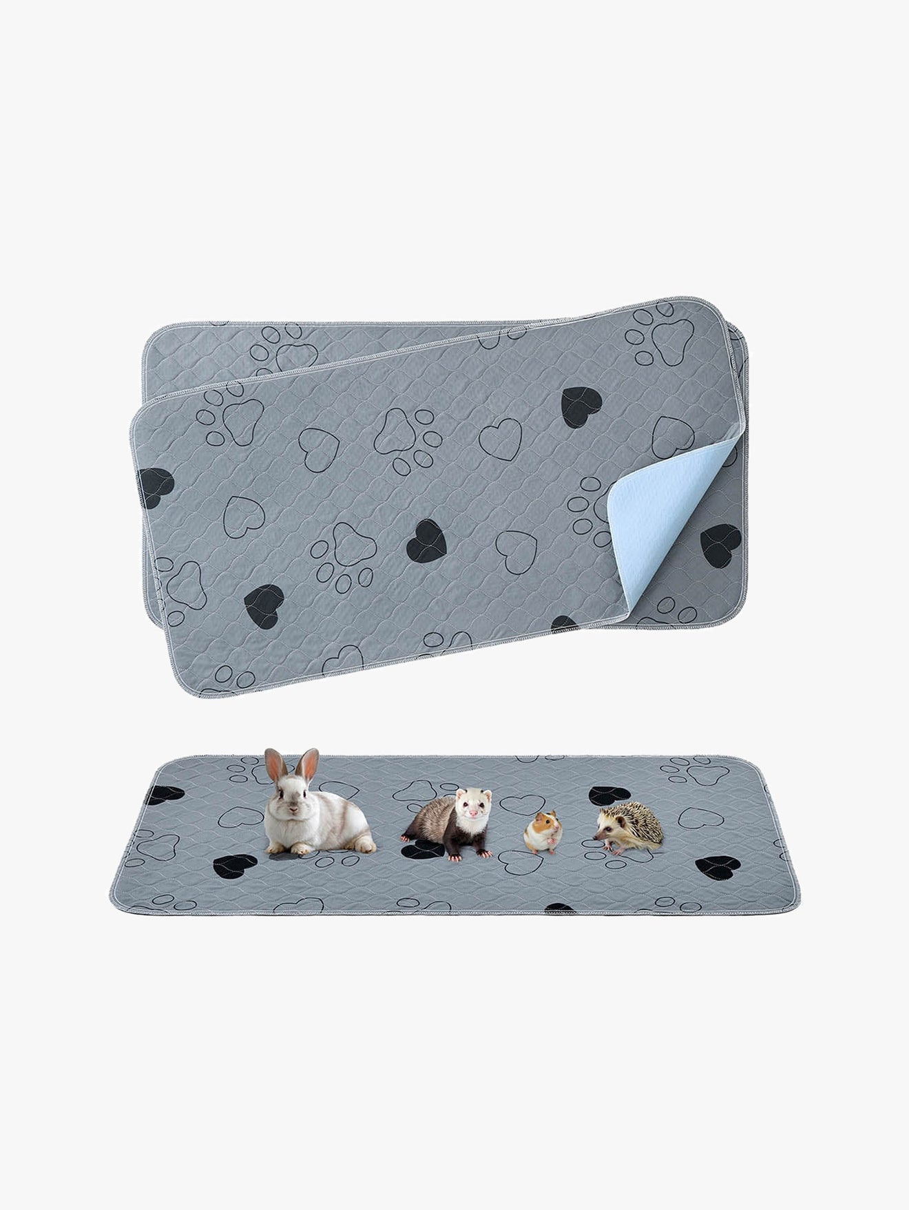 Wasbare Puppy Trainingsmatten Set Van 2 - Vier Beschermlagen - Antislip Noppen