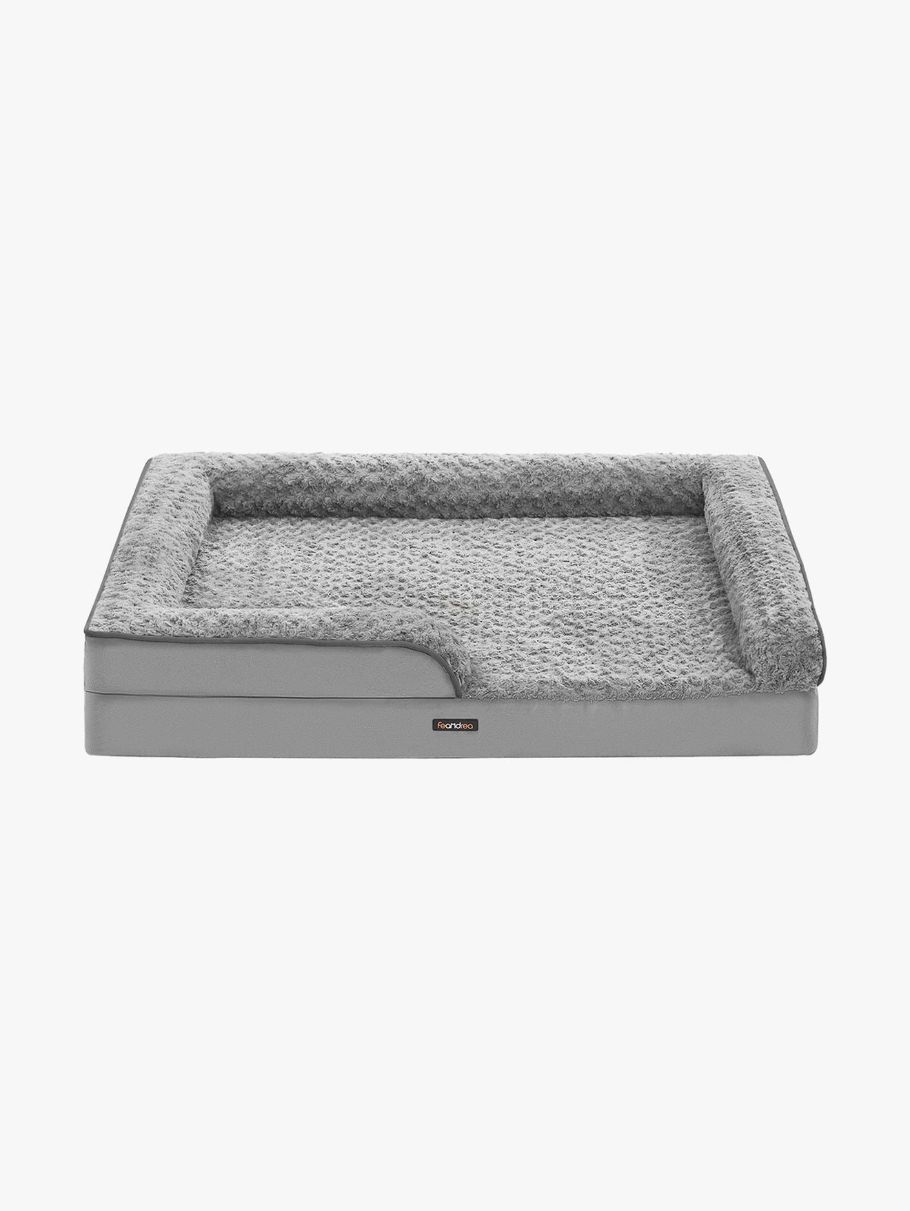 Orthopedisch Hondenbed XXL Met Rozenpluche - Noppenschuim - Verhoogde Randen