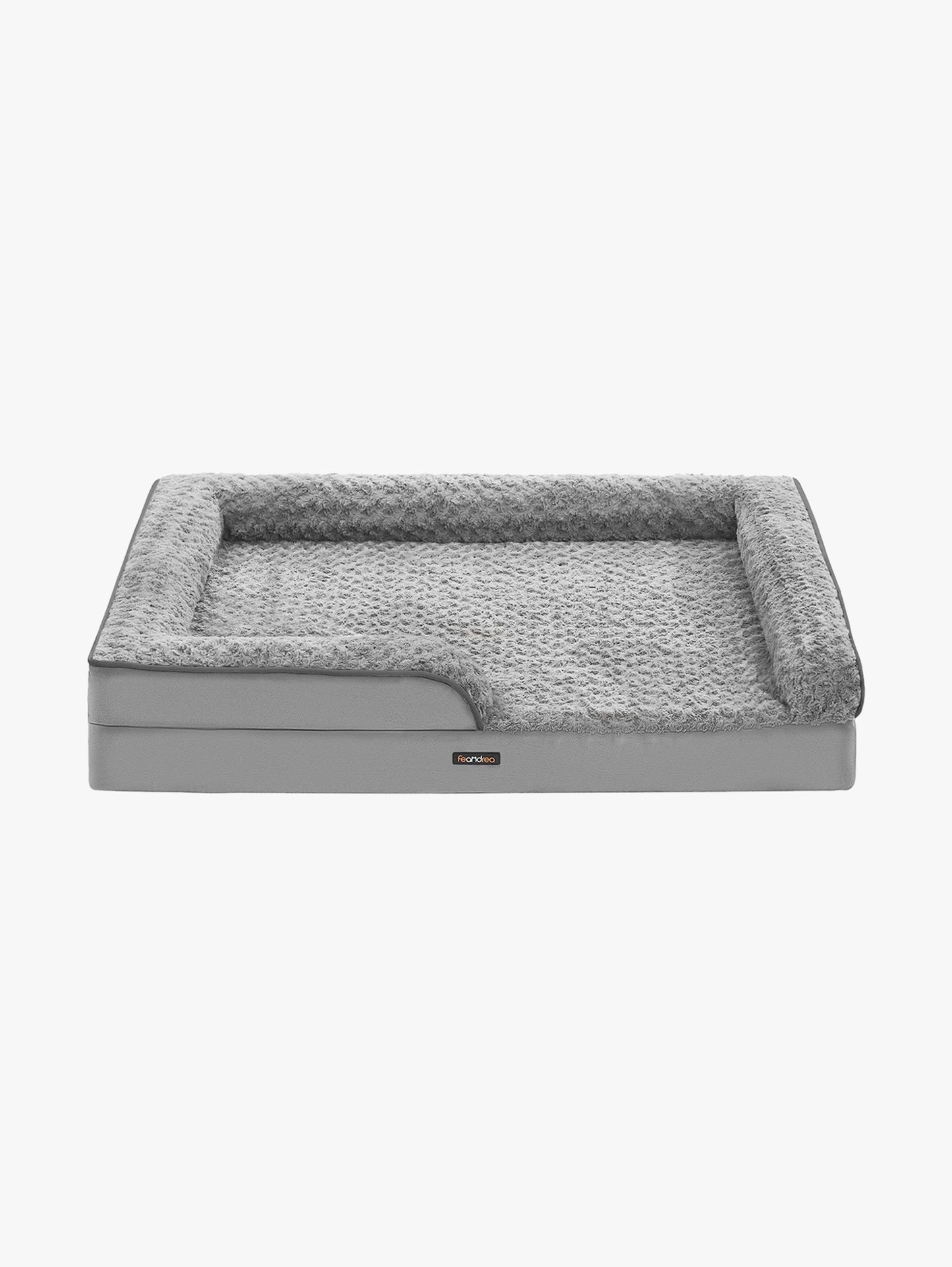 Orthopedisch Hondenbed XXL Met Rozenpluche - Noppenschuim - Verhoogde Randen