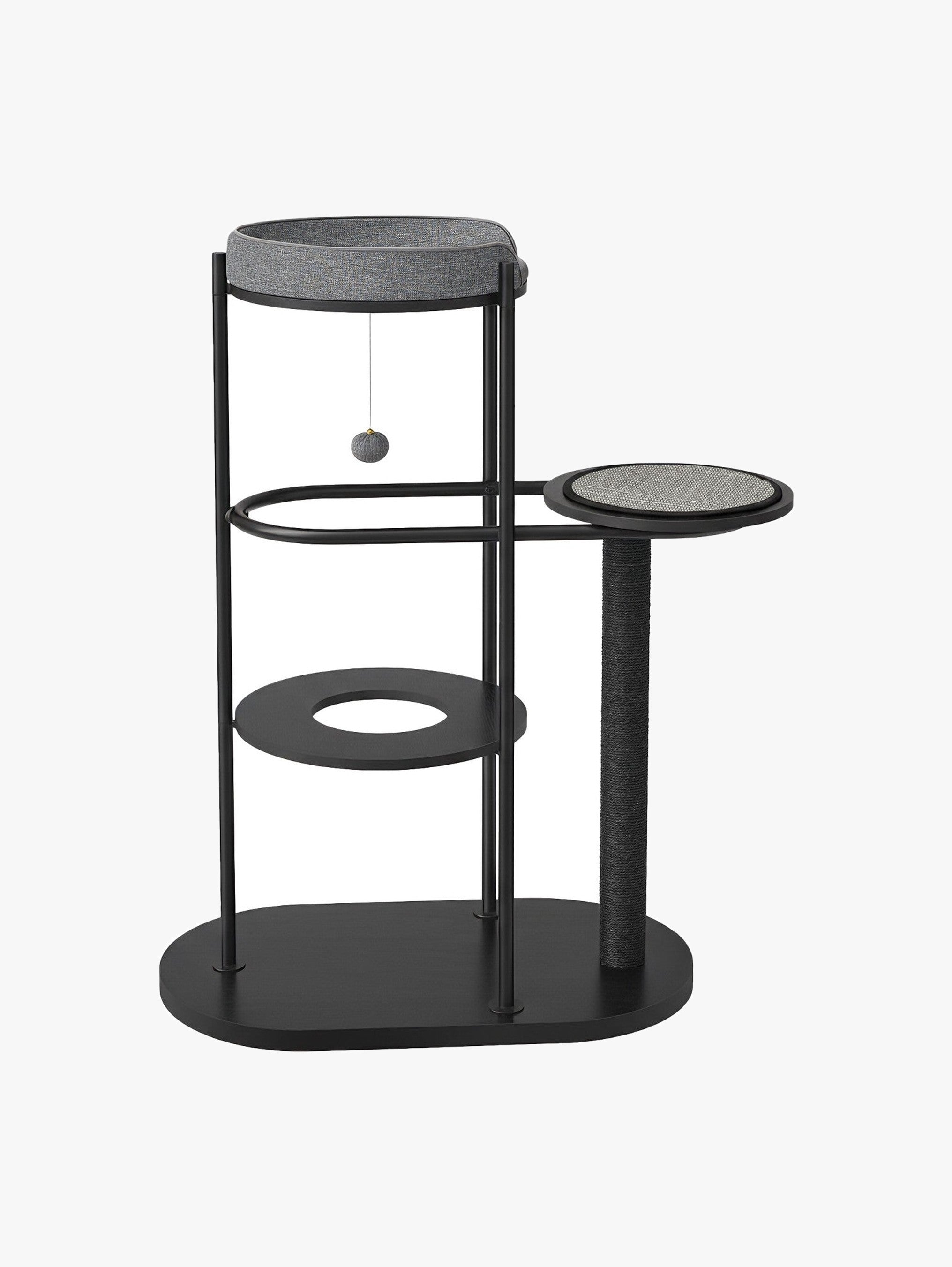 Moderne Krabpaal Met Stalen Frame - Royale Ligvlakken - Strak Zwart Design