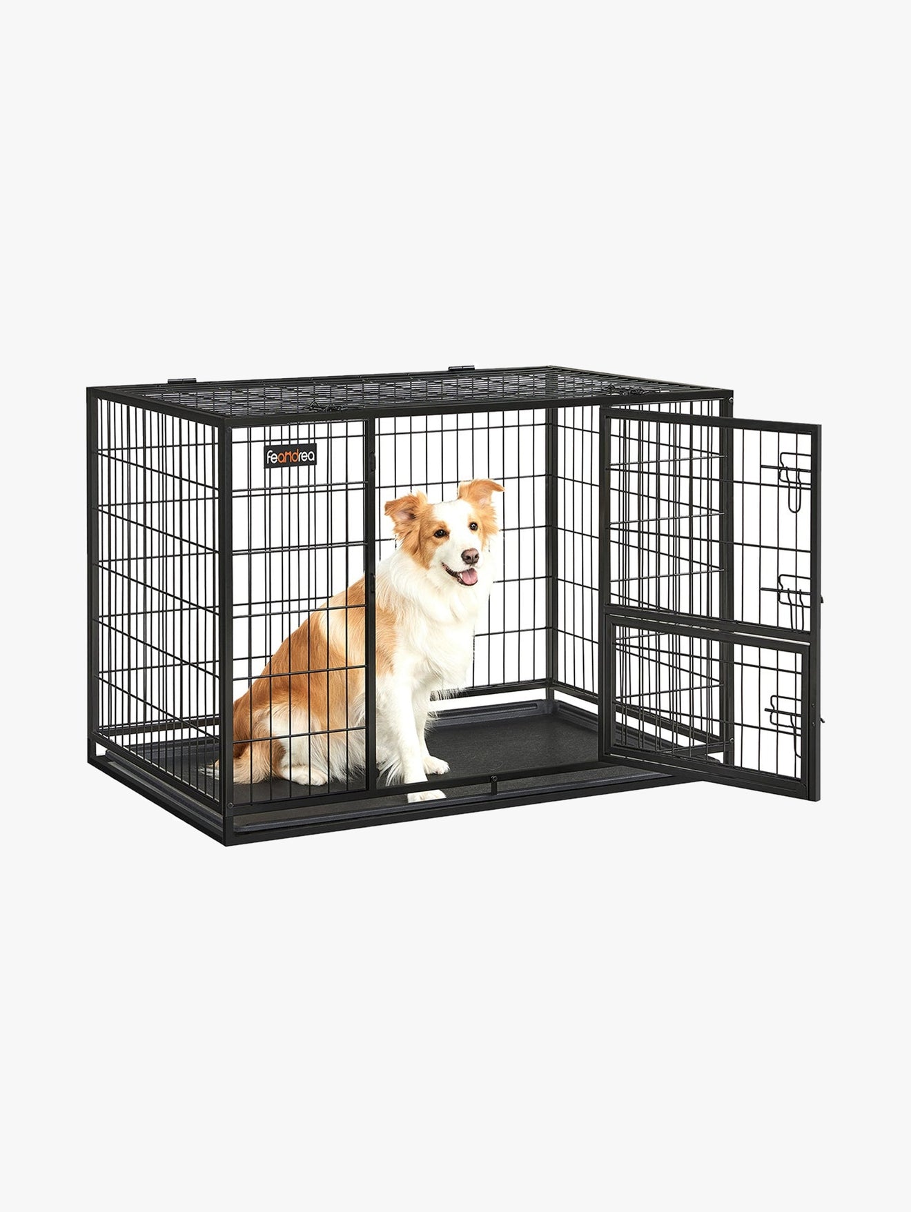Zware Hondenbench XL Met Dubbele Deuren - Hoogbelastbaar Staal - Voor Sterke Honden