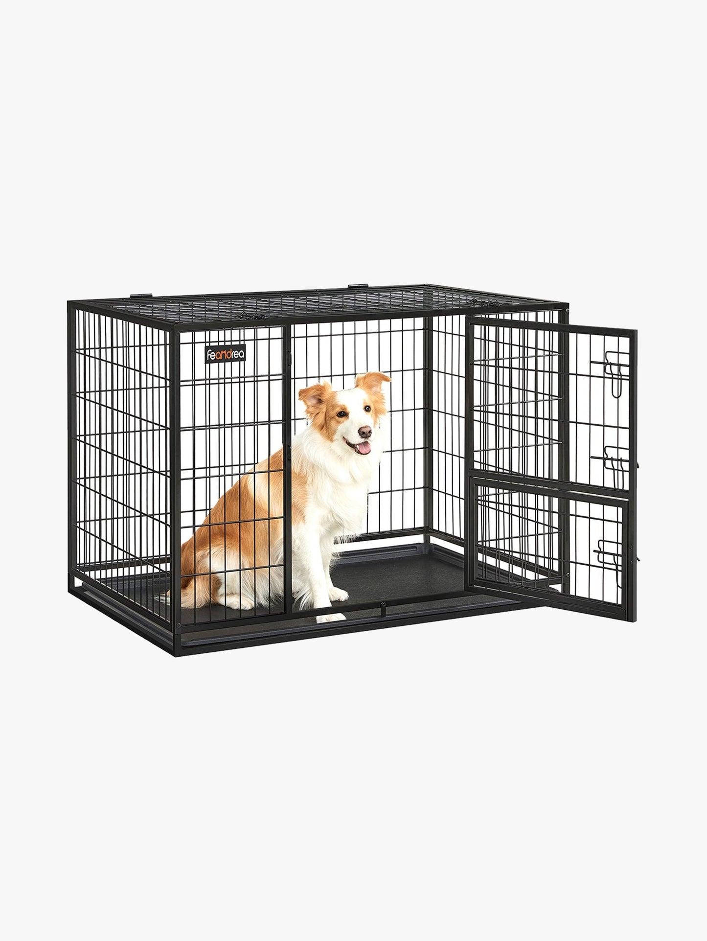 Zware Hondenbench XL Met Dubbele Deuren - Hoogbelastbaar Staal - Voor Sterke Honden