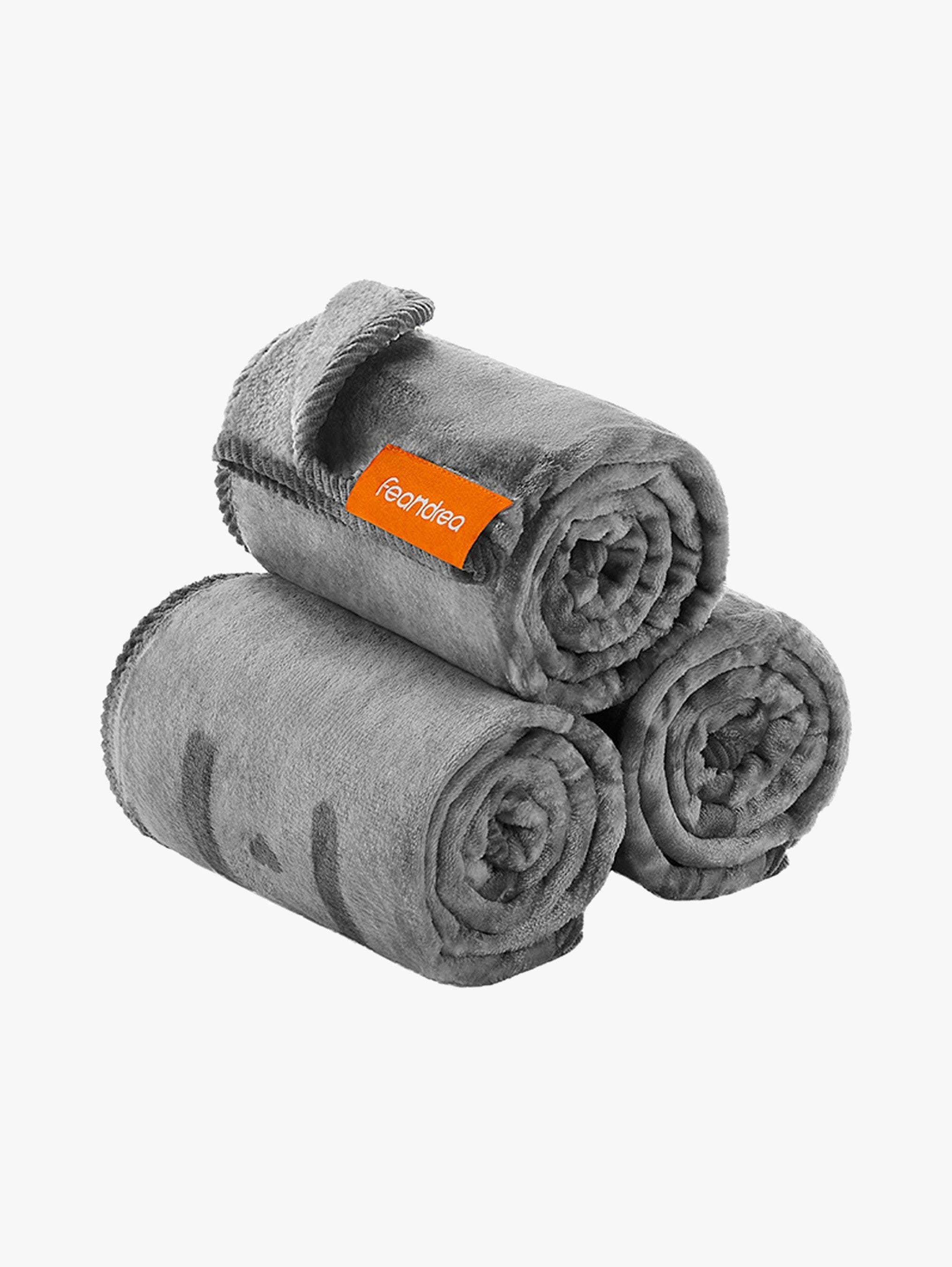 Grote Huisdierdekens Flanel Set Van 3 - Wasbaar En Sneldrogend - Voor Hond En Kat