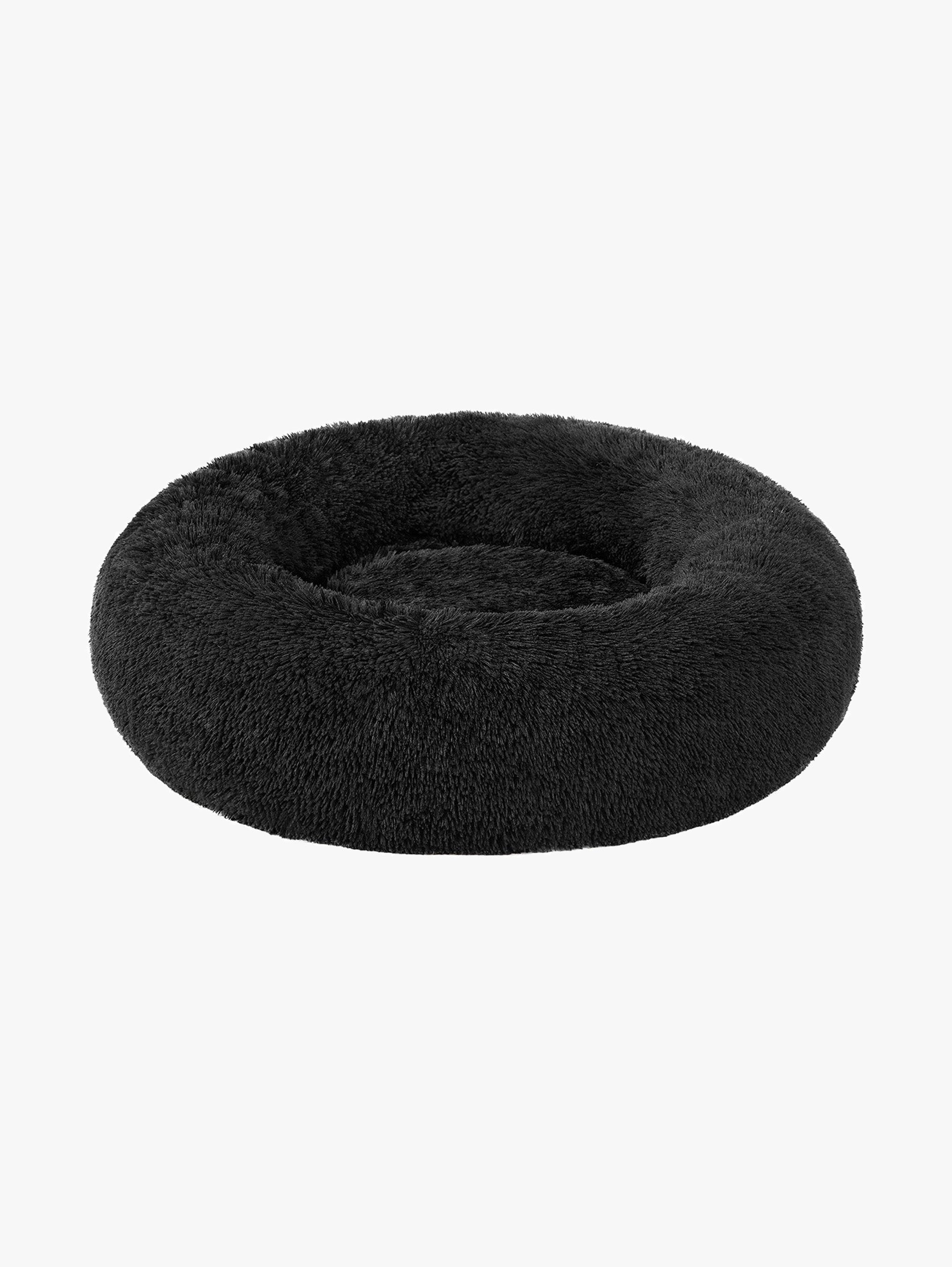 Fluffy Donut Hondenbed 80 cm - Langharig Pluche - Afneembare Wasbare Hoes