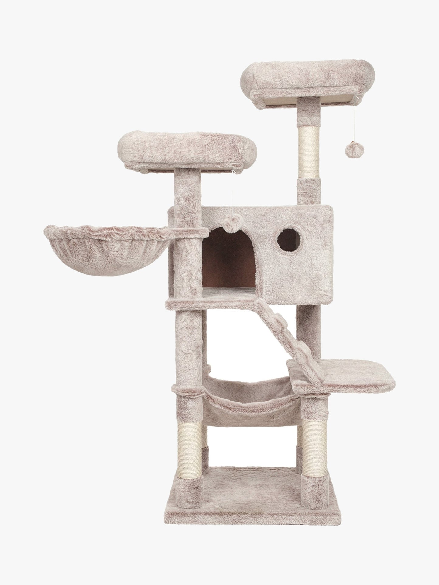 Krabpaal Voor Grote Katten Met Ruime Knuffelhol - Ombre Design - Luxe Pluche