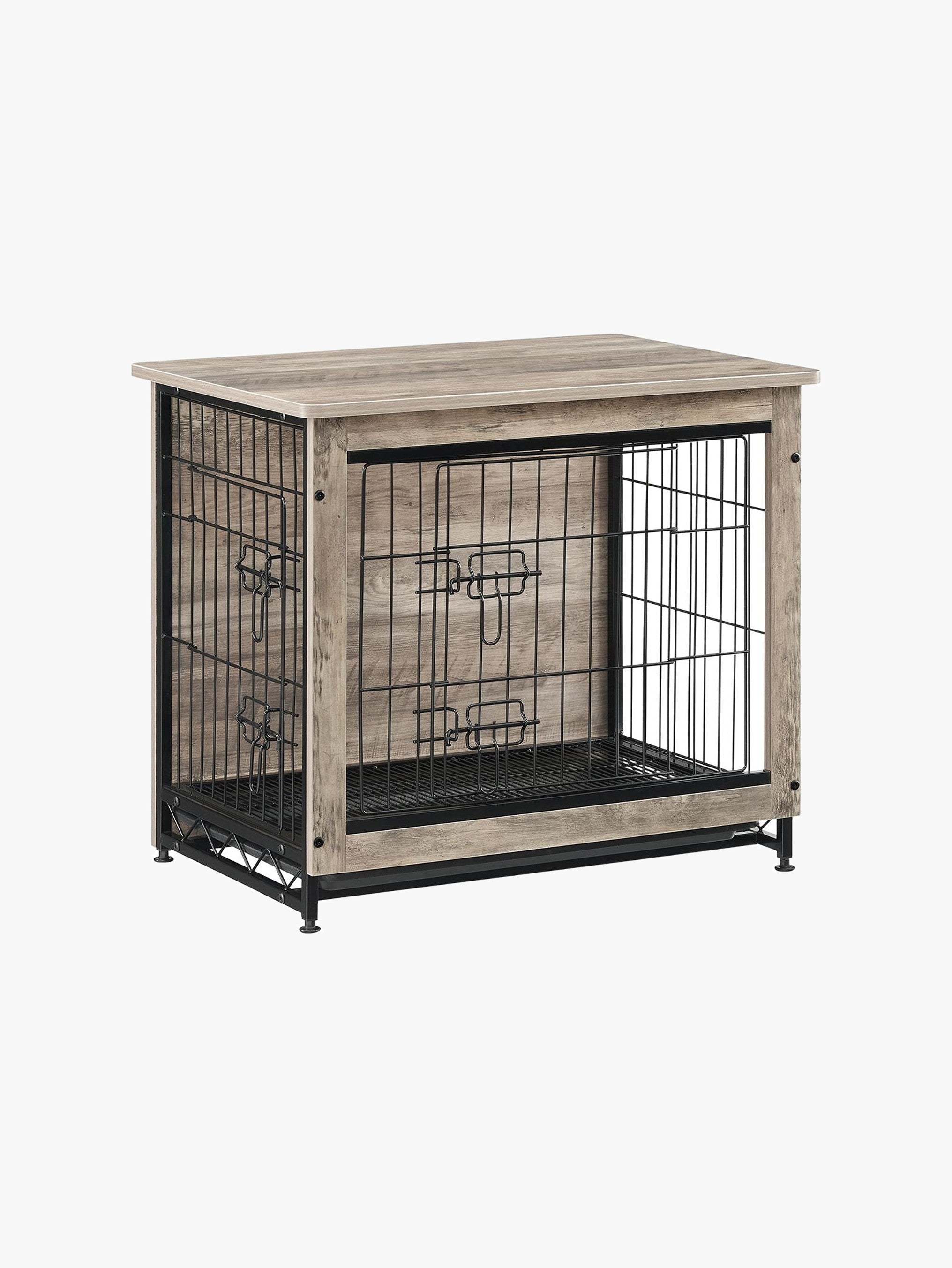 Houten Hondenbench S Met Uitneembaar Tablett - Bijtbestendig - Deur Links Of Rechts