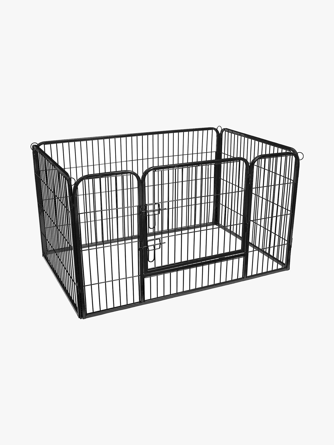 Metalen Puppyren Met Deur - Poedercoating Voor Buiten - Opvouwbaar